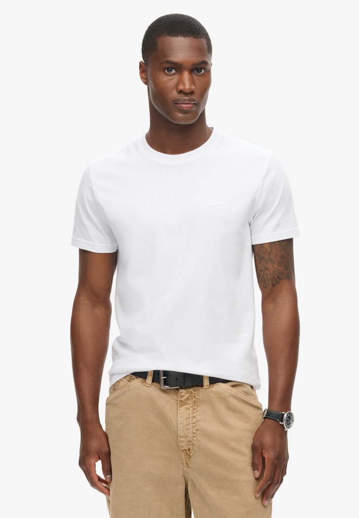 SUPERDRY ESS LOGO EMB TEE - OPTIC