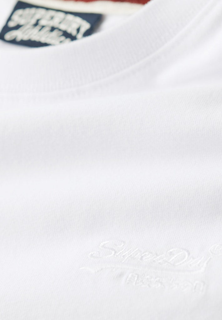 SUPERDRY ESS LOGO EMB TEE - OPTIC