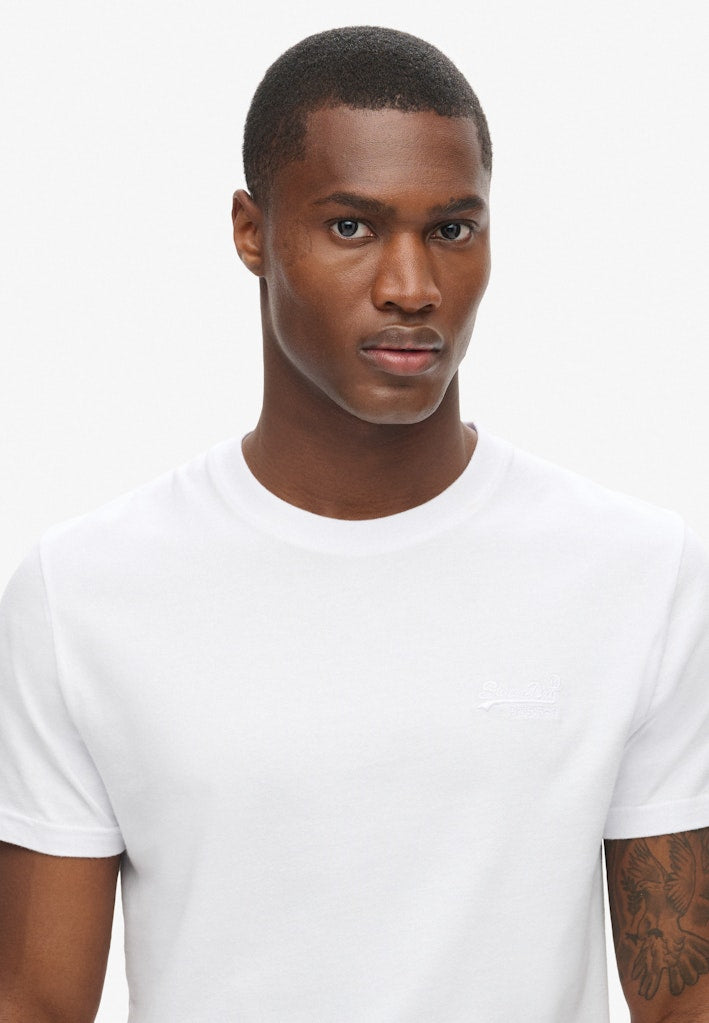 SUPERDRY ESS LOGO EMB TEE - OPTIC