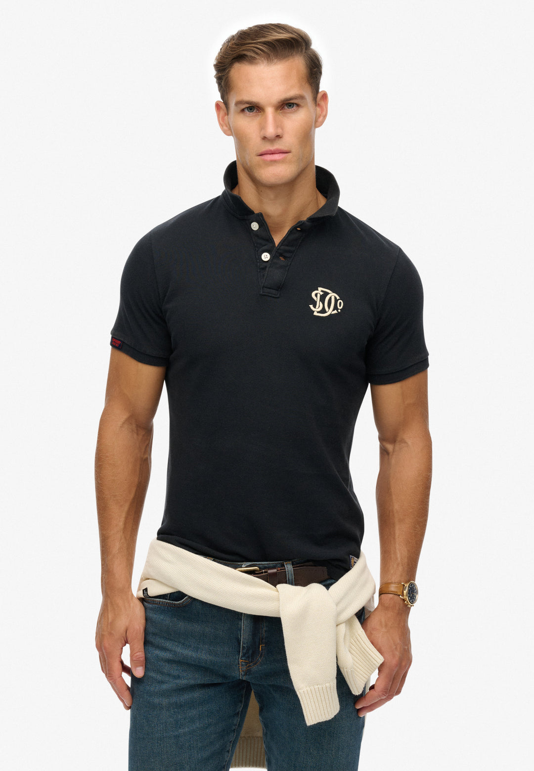 SUPERDRY VIN ATHLETIC POLO - NAVY