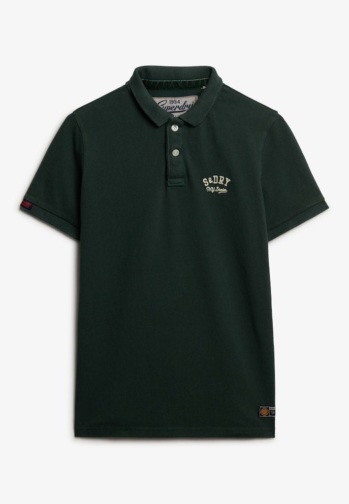 SUPERDRY VINTAGE ATHLETIC POLO - EAGLE GREEN