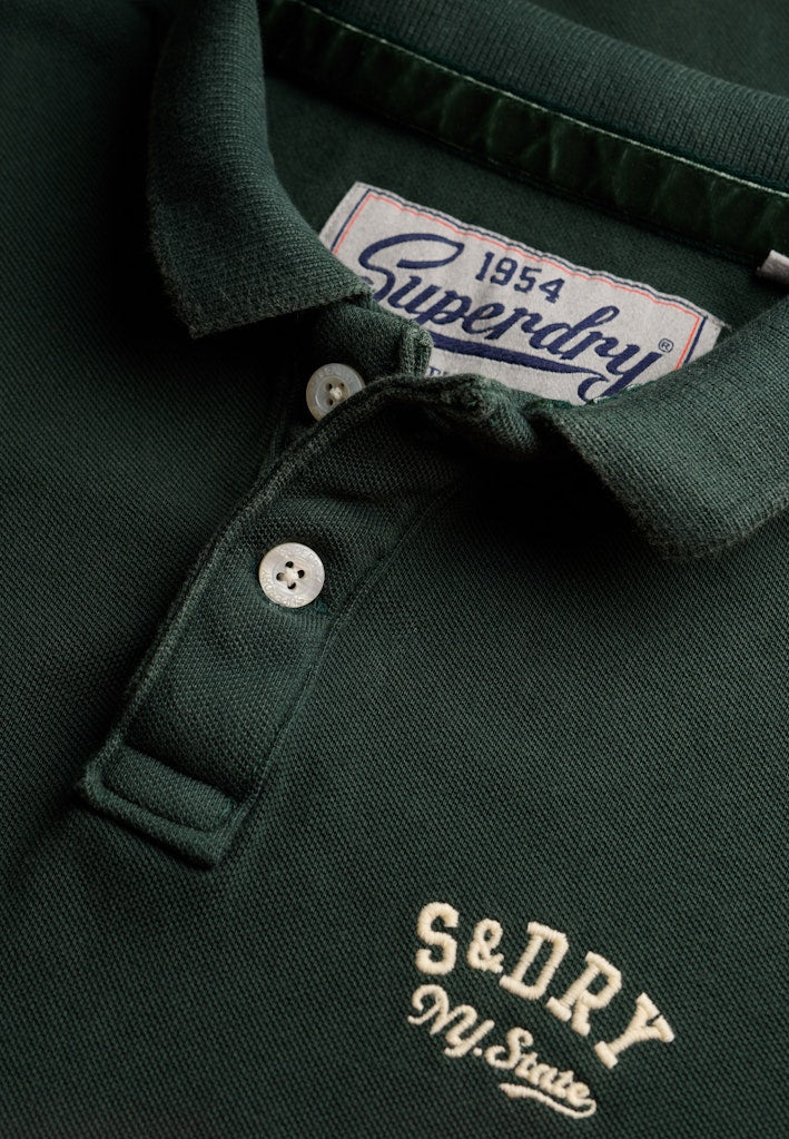 SUPERDRY VINTAGE ATHLETIC POLO - EAGLE GREEN