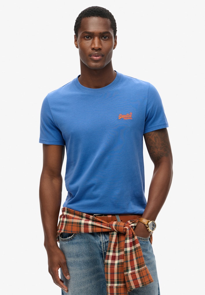 SUPERDRY ESS LOGO EMB TEE - MONACO BLUE