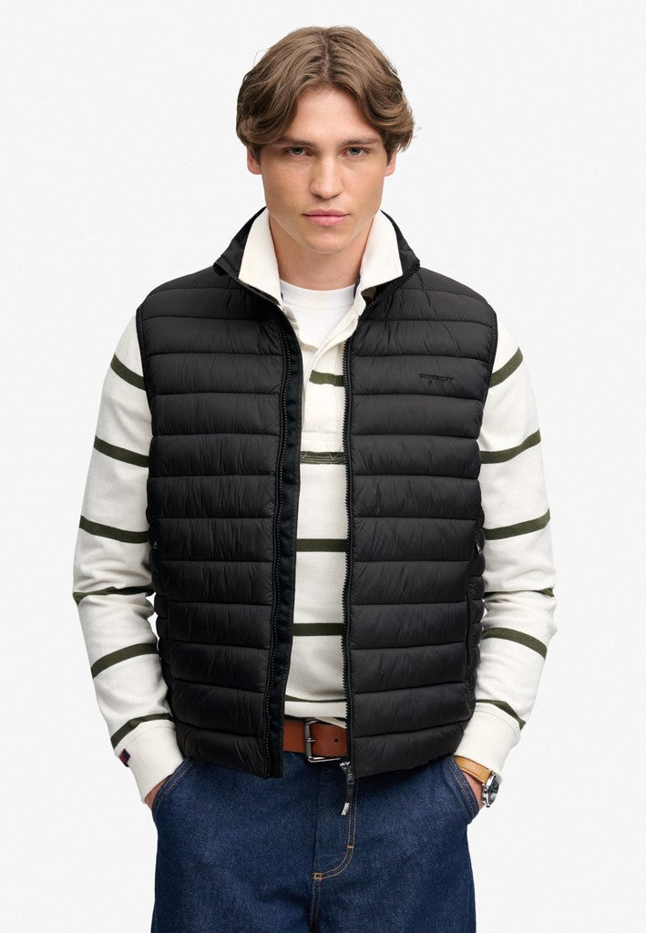 SUPERDRY FUJI LITE PADDED GILET - BLACK
