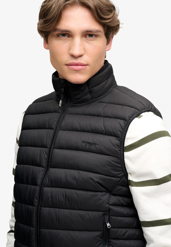 SUPERDRY FUJI LITE PADDED GILET - BLACK