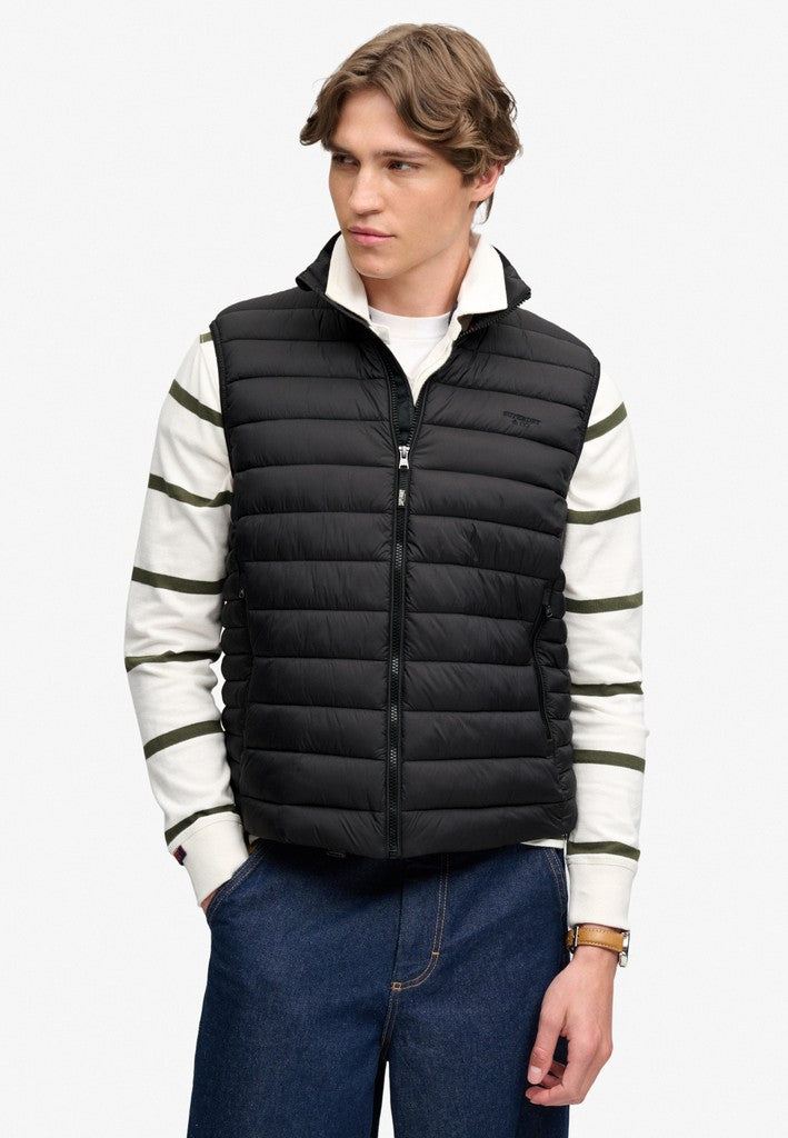 SUPERDRY FUJI LITE PADDED GILET - BLACK