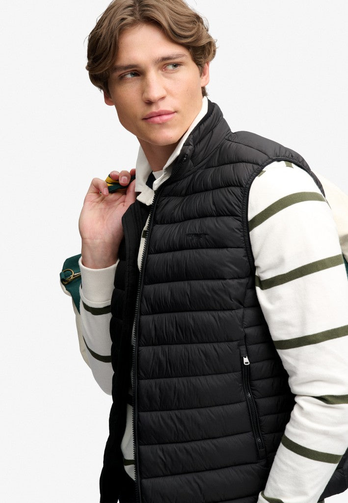 SUPERDRY FUJI LITE PADDED GILET - BLACK