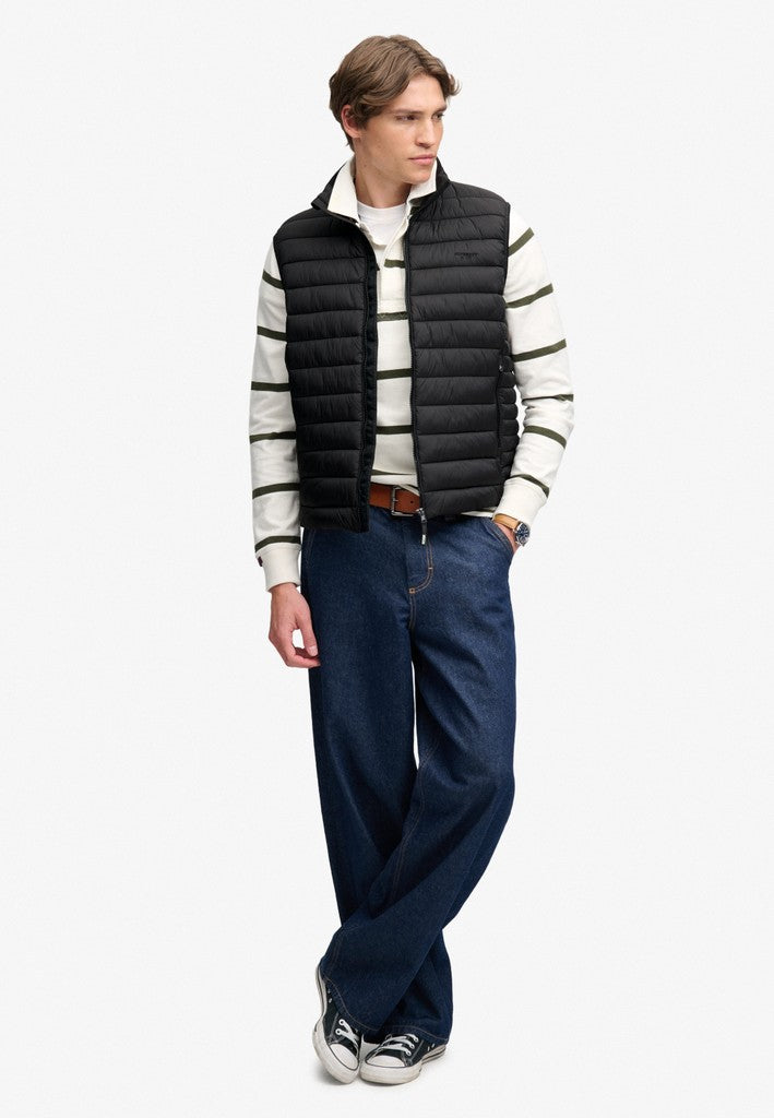 SUPERDRY FUJI LITE PADDED GILET - BLACK