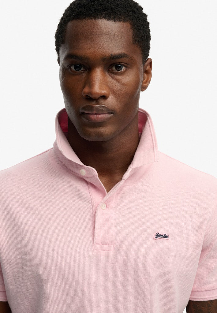 SUPERDRY CLASSIC PIQUE POLO - MON PINK