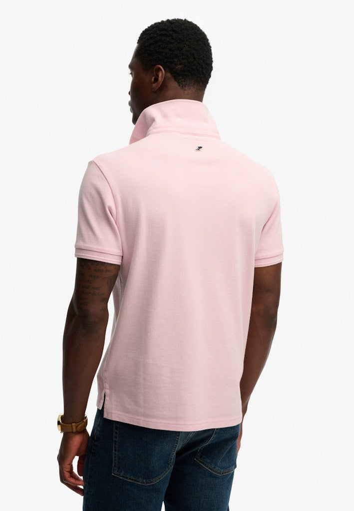 SUPERDRY CLASSIC PIQUE POLO - MON PINK