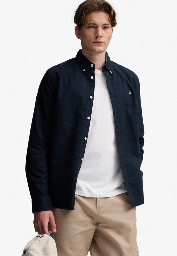 SUPERDRY PREPPY OXFORD L/S SHIRT - NAVY