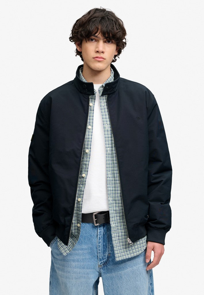 SUPERDRY CAMPUS PADDED HARRINGTON - NAVY