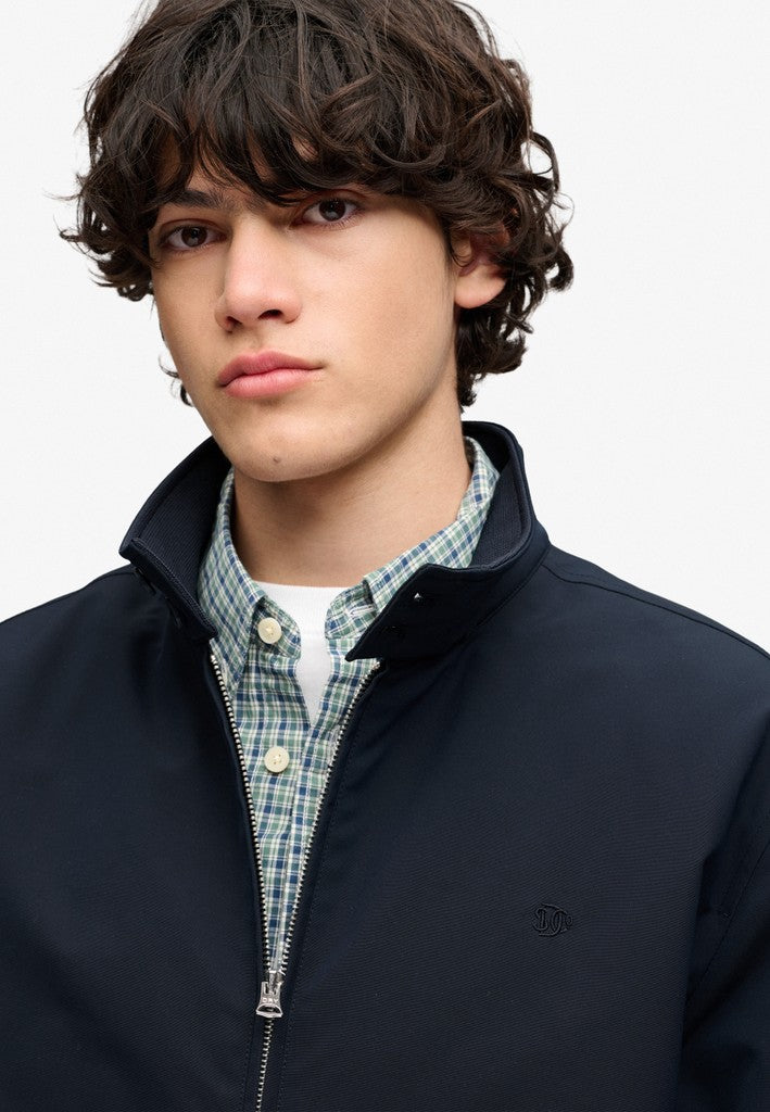SUPERDRY CAMPUS PADDED HARRINGTON - NAVY