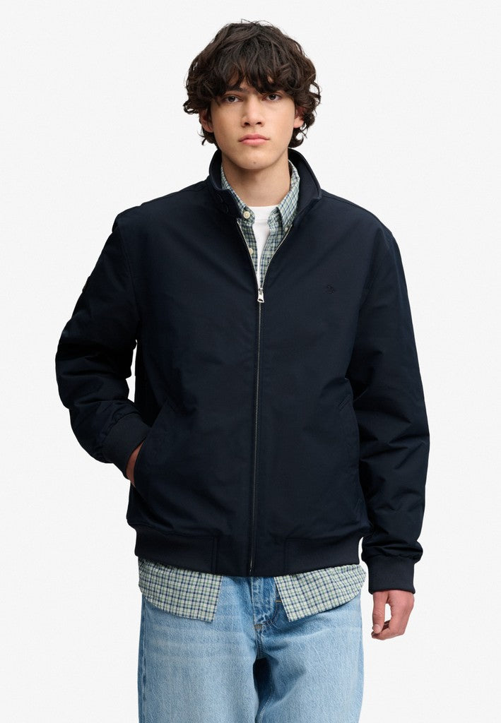SUPERDRY CAMPUS PADDED HARRINGTON - NAVY