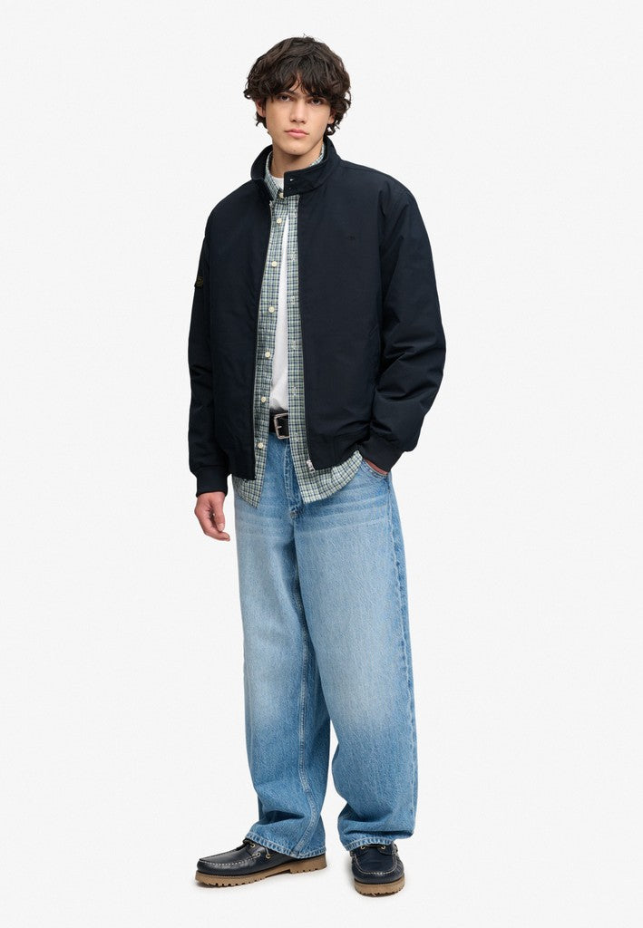 SUPERDRY CAMPUS PADDED HARRINGTON - NAVY