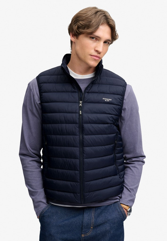 SUPERDRY FUJI LITE PADDED GILET - NAVY