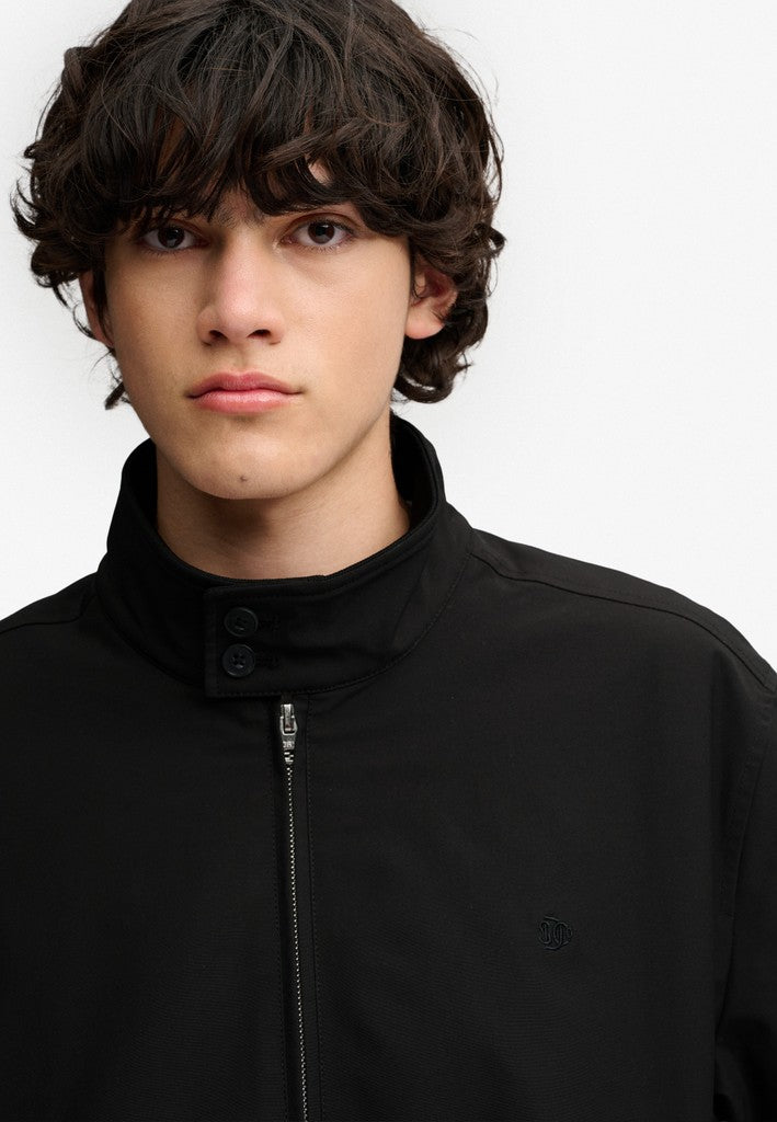 SUPERDRY CAMPUS PADDED HARRINGTON - BLACK