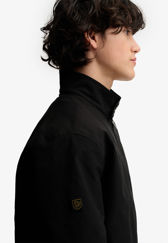 SUPERDRY CAMPUS PADDED HARRINGTON - BLACK