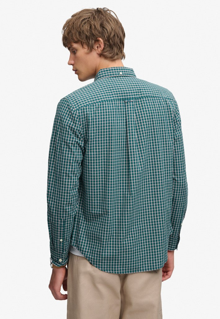 SUPERDRY PREPPY POPLIN LS SHIRT - GREEN