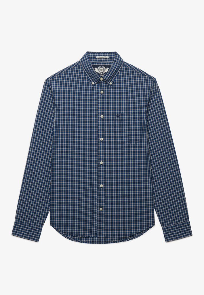SUPERDRY PREPPY POPLIN LS SHIRT - BLUE