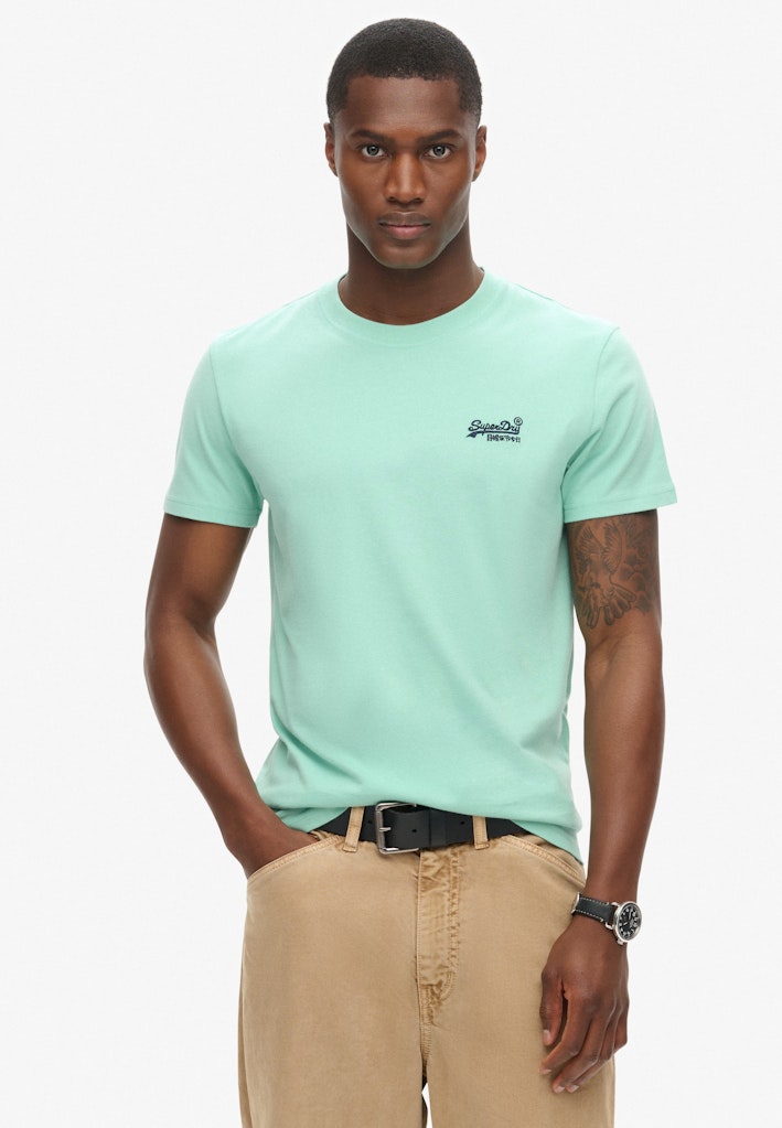 SUPERDRY ESS LOGO EMB TEE - SPEARMINT