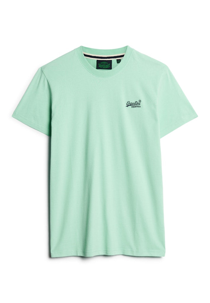 SUPERDRY ESS LOGO EMB TEE - SPEARMINT