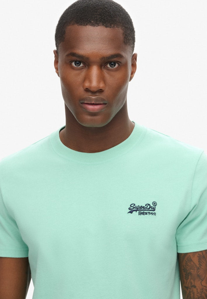 SUPERDRY ESS LOGO EMB TEE - SPEARMINT