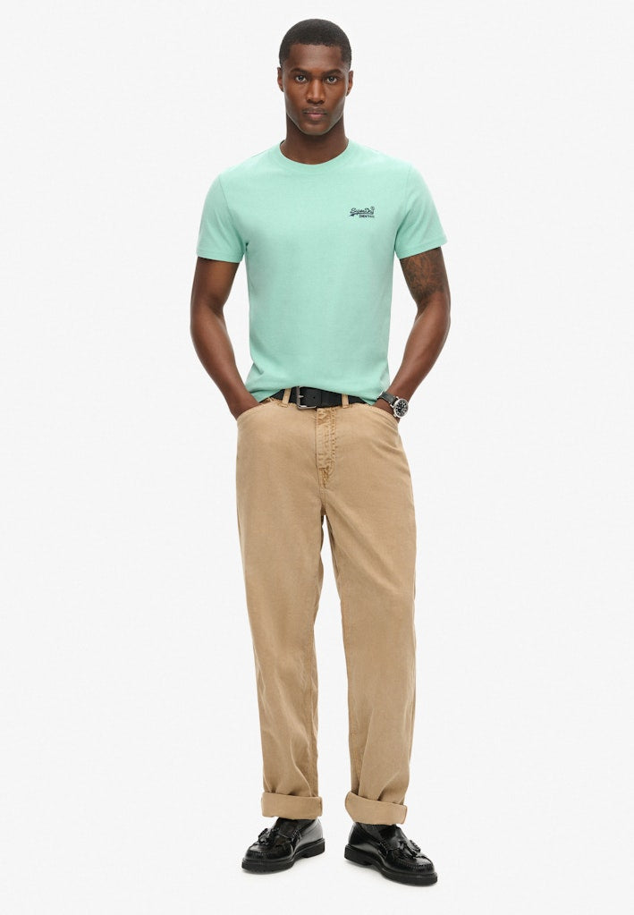 SUPERDRY ESS LOGO EMB TEE - SPEARMINT