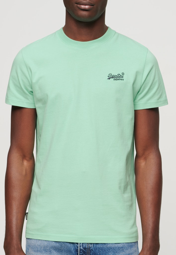 SUPERDRY ESS LOGO EMB TEE - SPEARMINT
