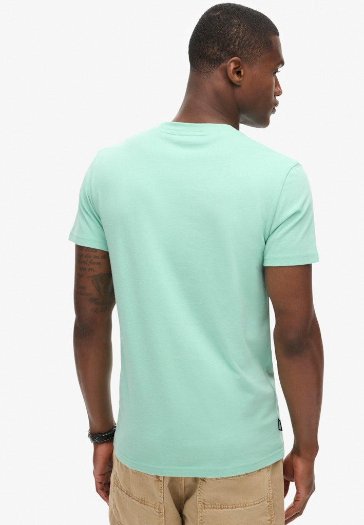 SUPERDRY ESS LOGO EMB TEE - SPEARMINT
