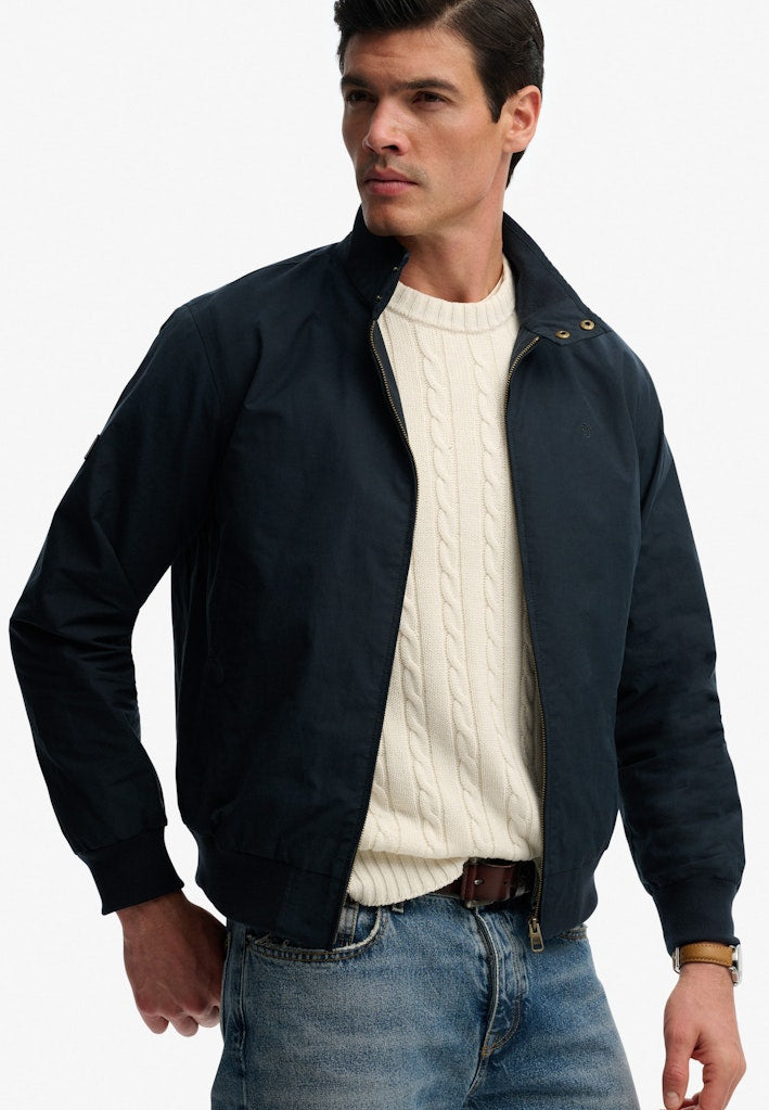 SUPERDRY HARRINGTON JACKET - NAVY