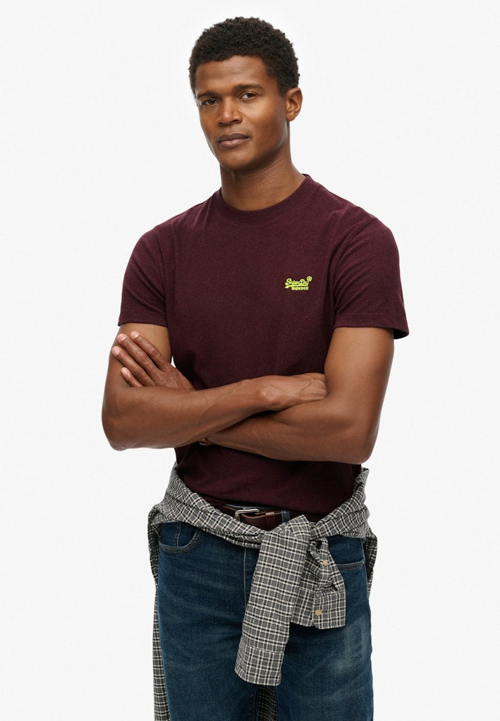 SUPERDRY ESS LOGO EMB TEE - TAWNTY