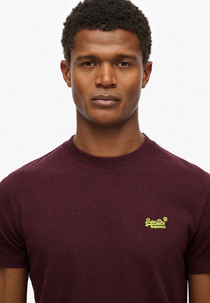 SUPERDRY ESS LOGO EMB TEE - TAWNTY