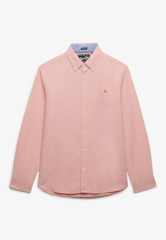 SUPERDRY PREPPY OXFORD LS SHIRT - PEACH