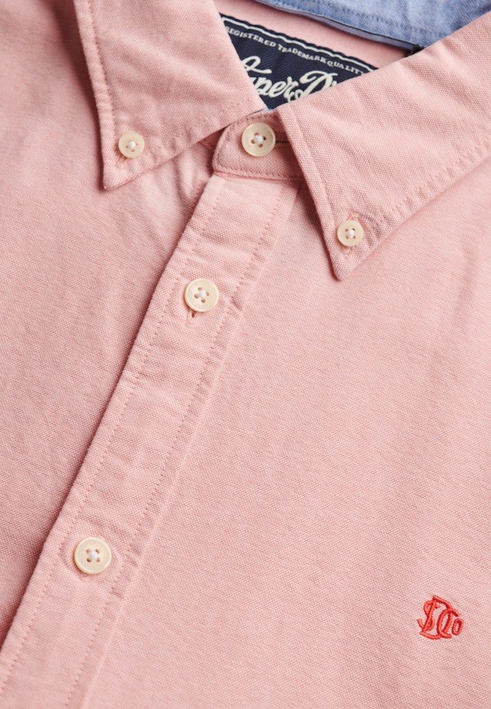 SUPERDRY PREPPY OXFORD LS SHIRT - PEACH