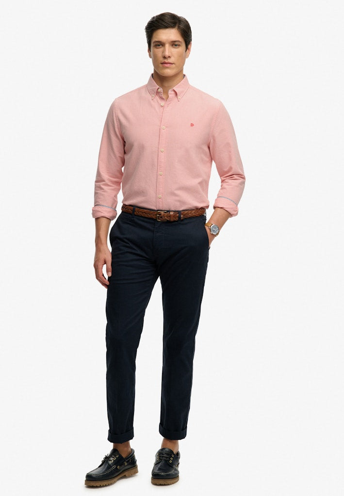 SUPERDRY PREPPY OXFORD LS SHIRT - PEACH