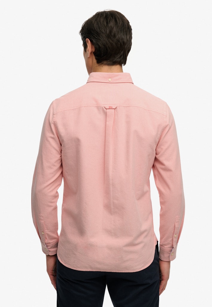 SUPERDRY PREPPY OXFORD LS SHIRT - PEACH