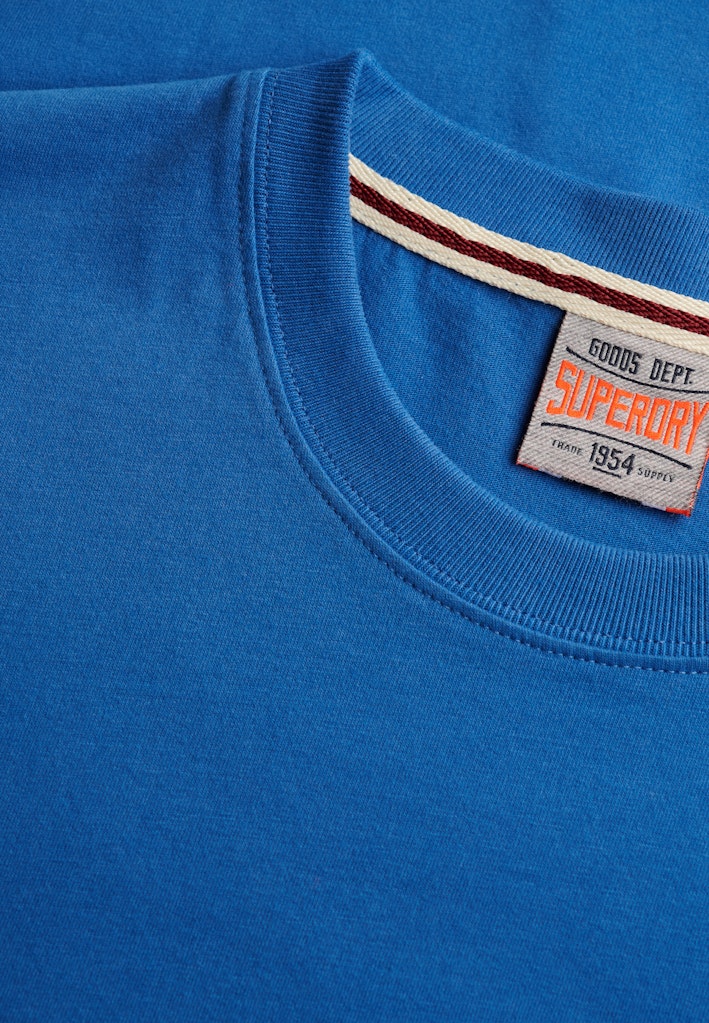 SUPERDRY ESS SDCO LOGO EMB TEE - MONACO BLUE