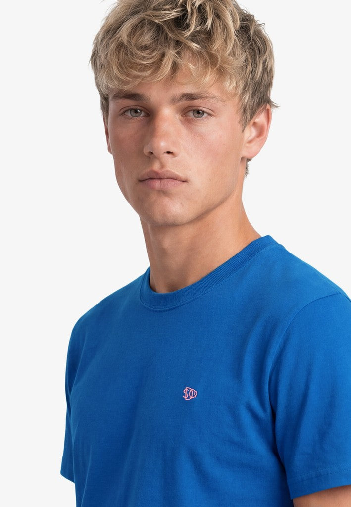 SUPERDRY ESS SDCO LOGO EMB TEE - MONACO BLUE