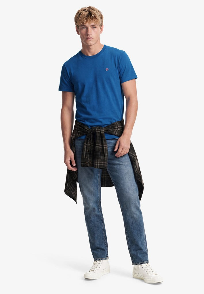SUPERDRY ESS SDCO LOGO EMB TEE - MONACO BLUE