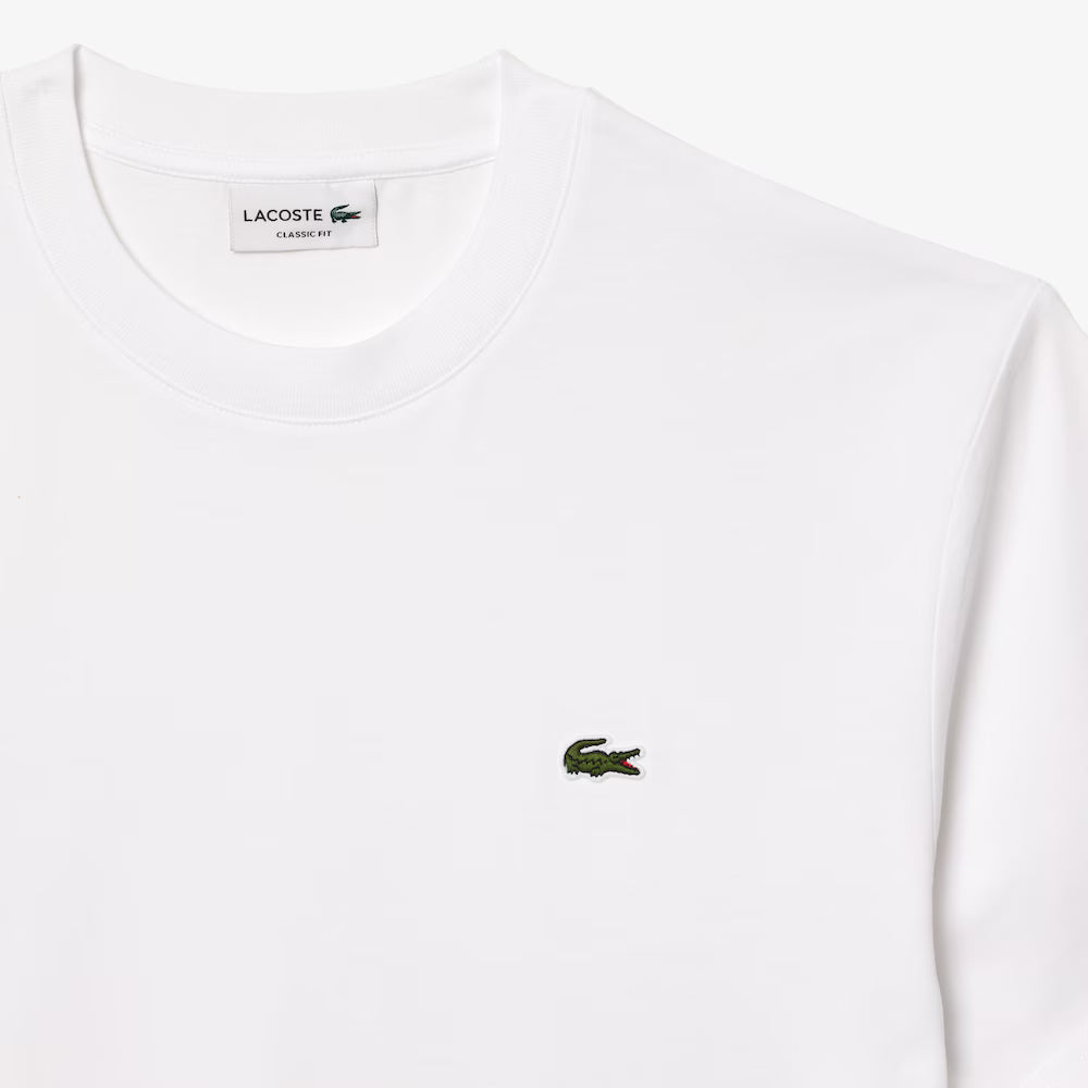 LACOSTE COTTON T-SHIRT - WHITE