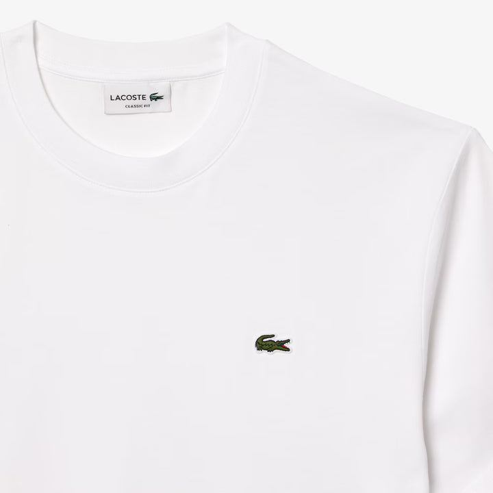 LACOSTE COTTON T-SHIRT - WHITE