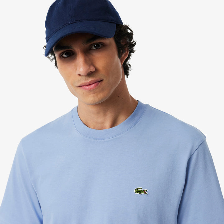 LACOSTE COTTON T-SHIRT - LIGHT BLUE