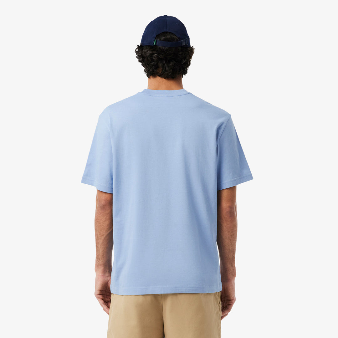 LACOSTE COTTON T-SHIRT - LIGHT BLUE