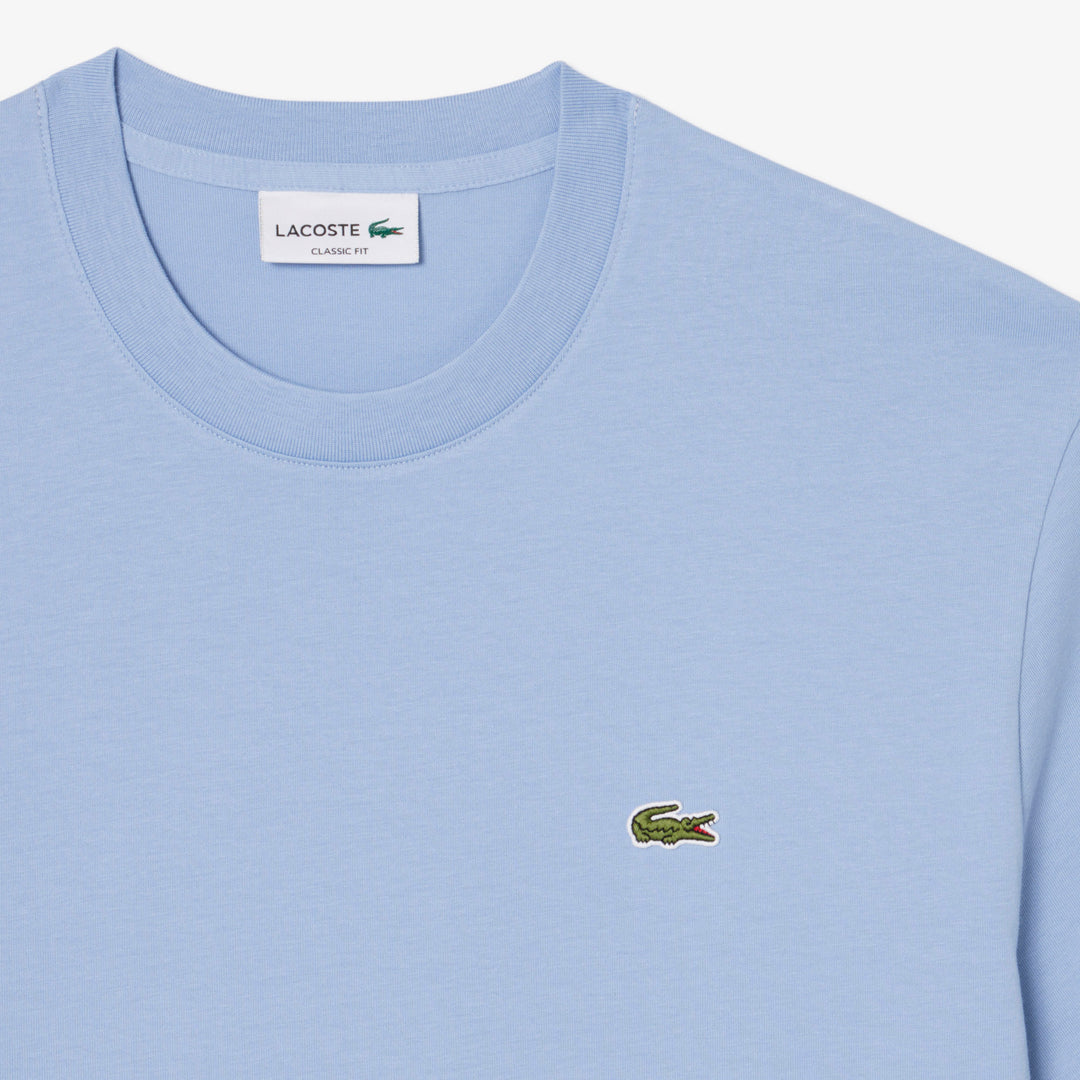LACOSTE COTTON T-SHIRT - LIGHT BLUE