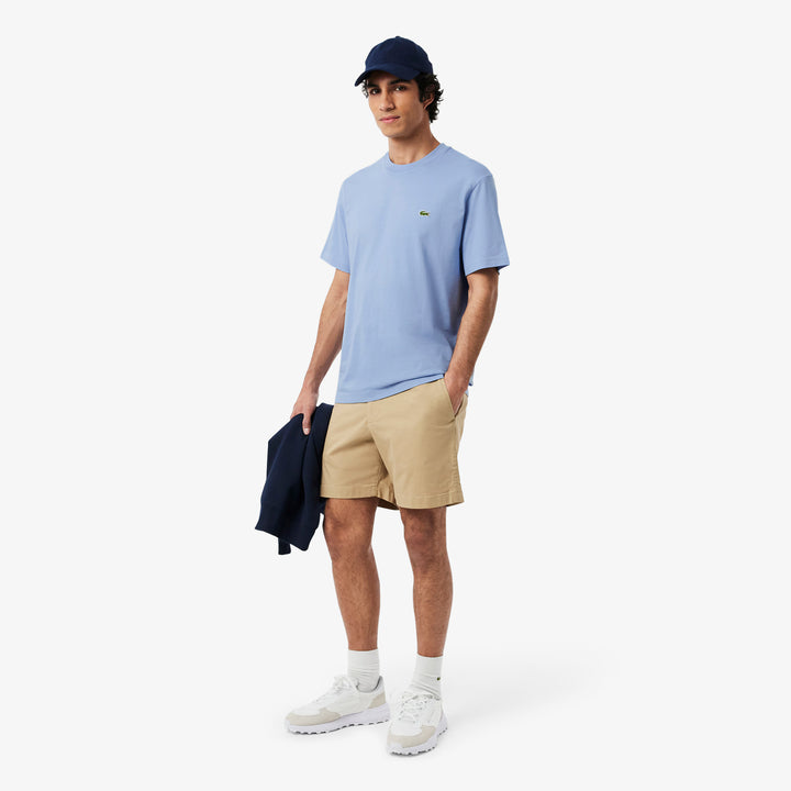 LACOSTE COTTON T-SHIRT - LIGHT BLUE