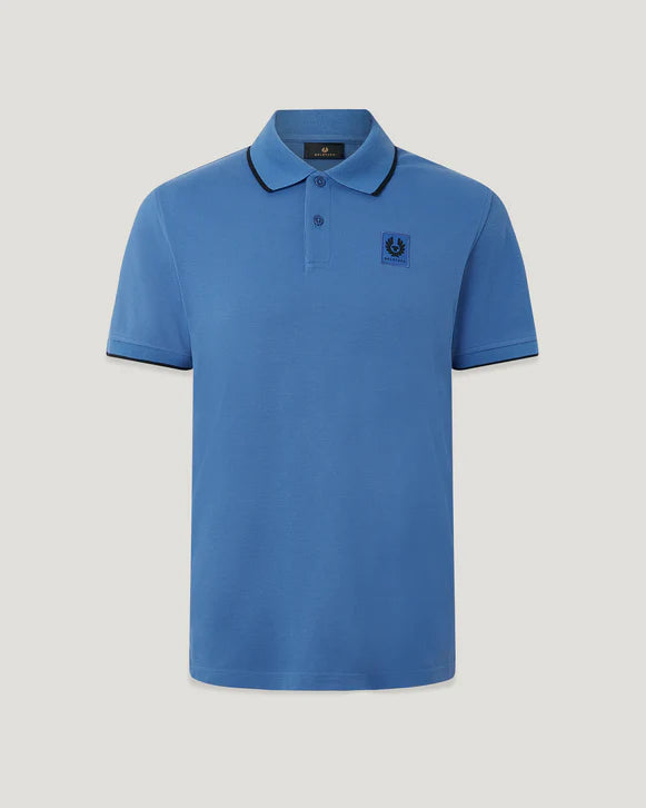 BELSTAFF TIPPED POLO - MARINE BLUE