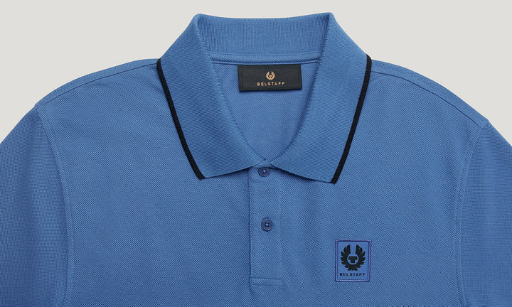 BELSTAFF TIPPED POLO - MARINE BLUE