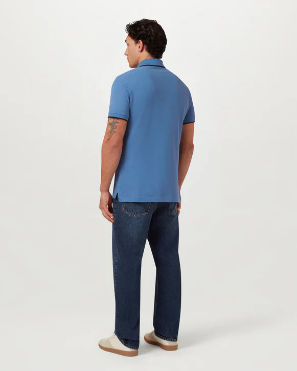 BELSTAFF TIPPED POLO - MARINE BLUE