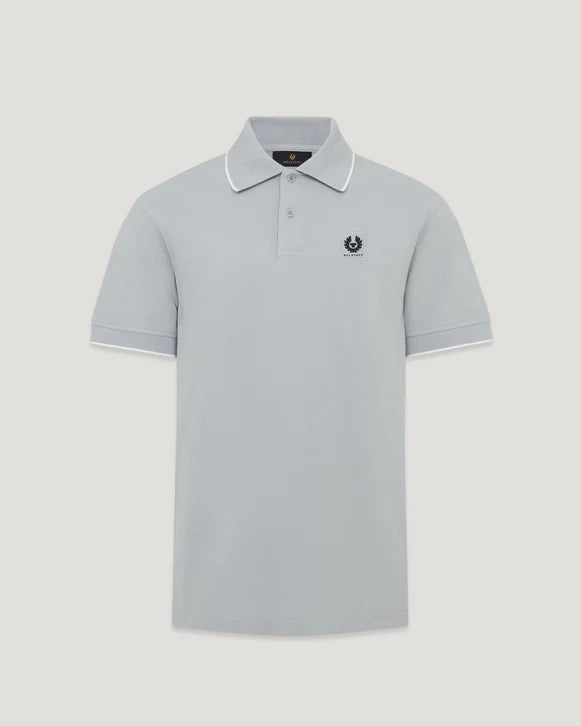 BELSTAFF TIPPED POLO - QUARRY BLUE